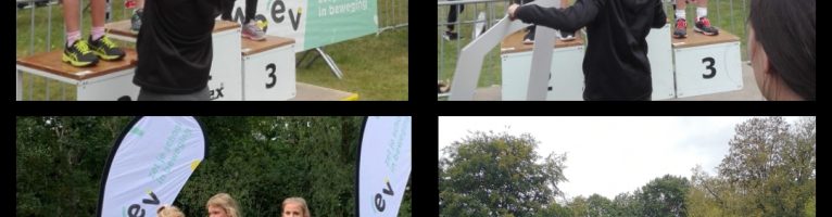 Allemaal winnaars tijdens de scholenveldloop (in park Heuvelhof)!