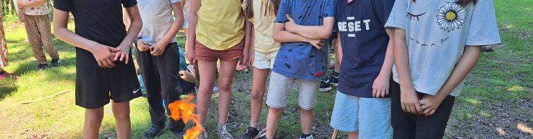 L3 en 4 op schoolreis ‘bushcraft’