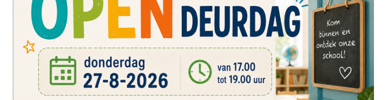 Do 27/8: opendeurdag! Welkom!